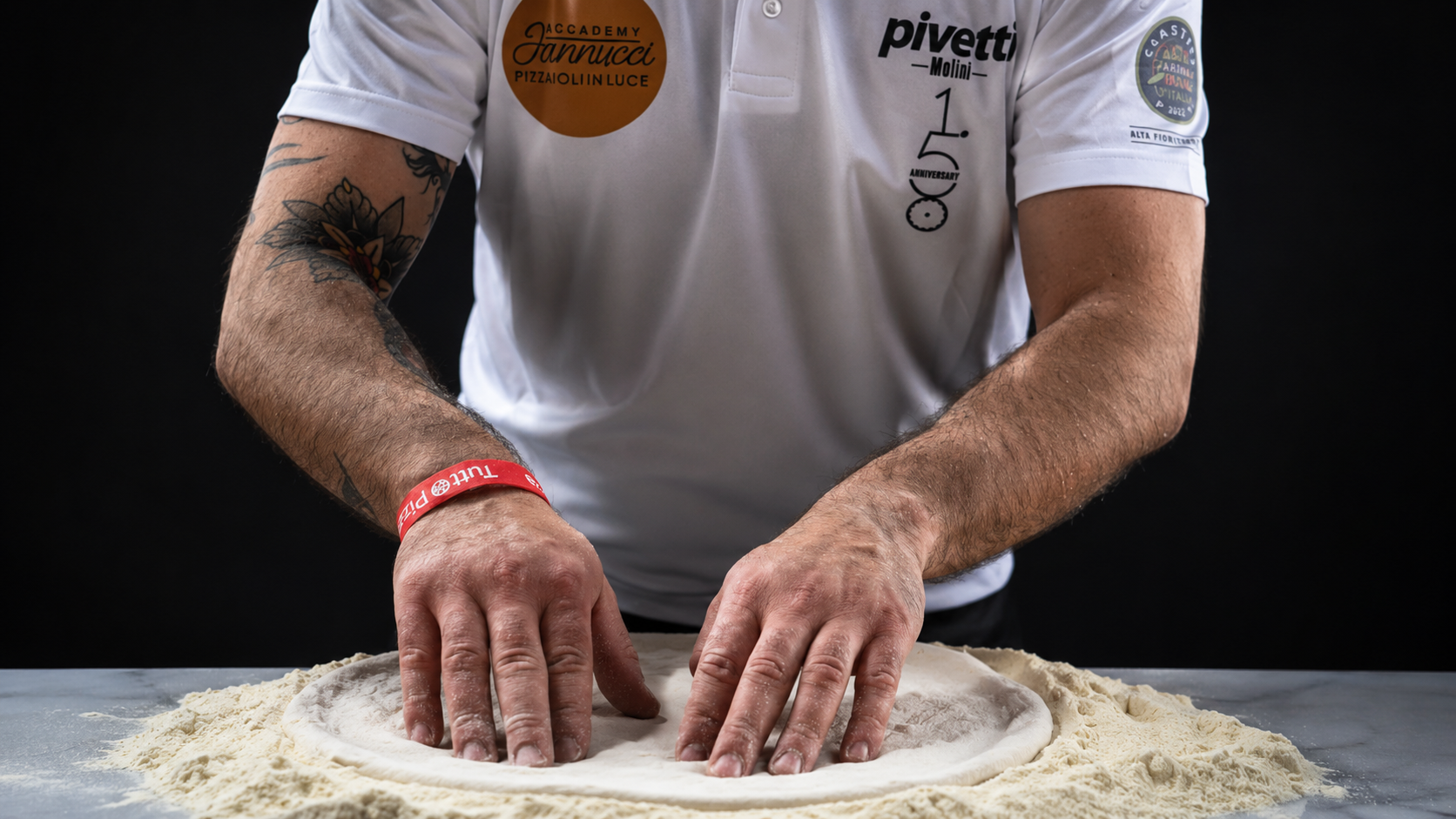 Ingredienti: farina, acqua e una pizza